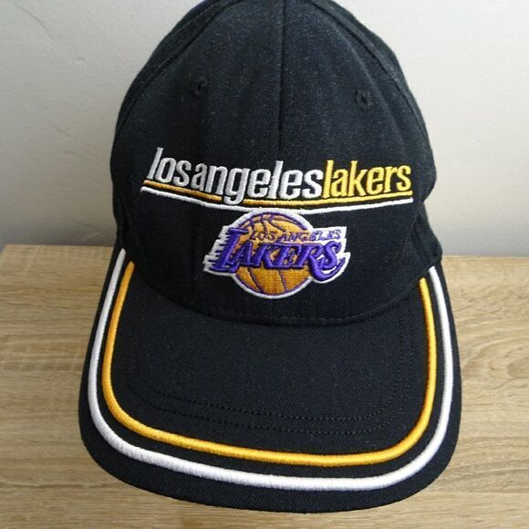 Nike NBA Los Angeles Lakers Men Black Hat Cap Size L-XL - Picture 1 of 7